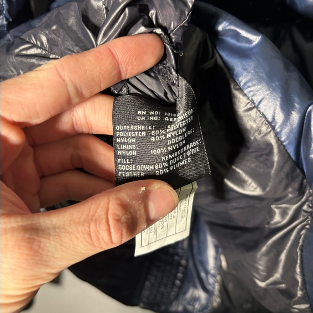 SAM. New York Freestyle Down Puffer Zip Jacket in Blue Size Small - Picture 5 of 6